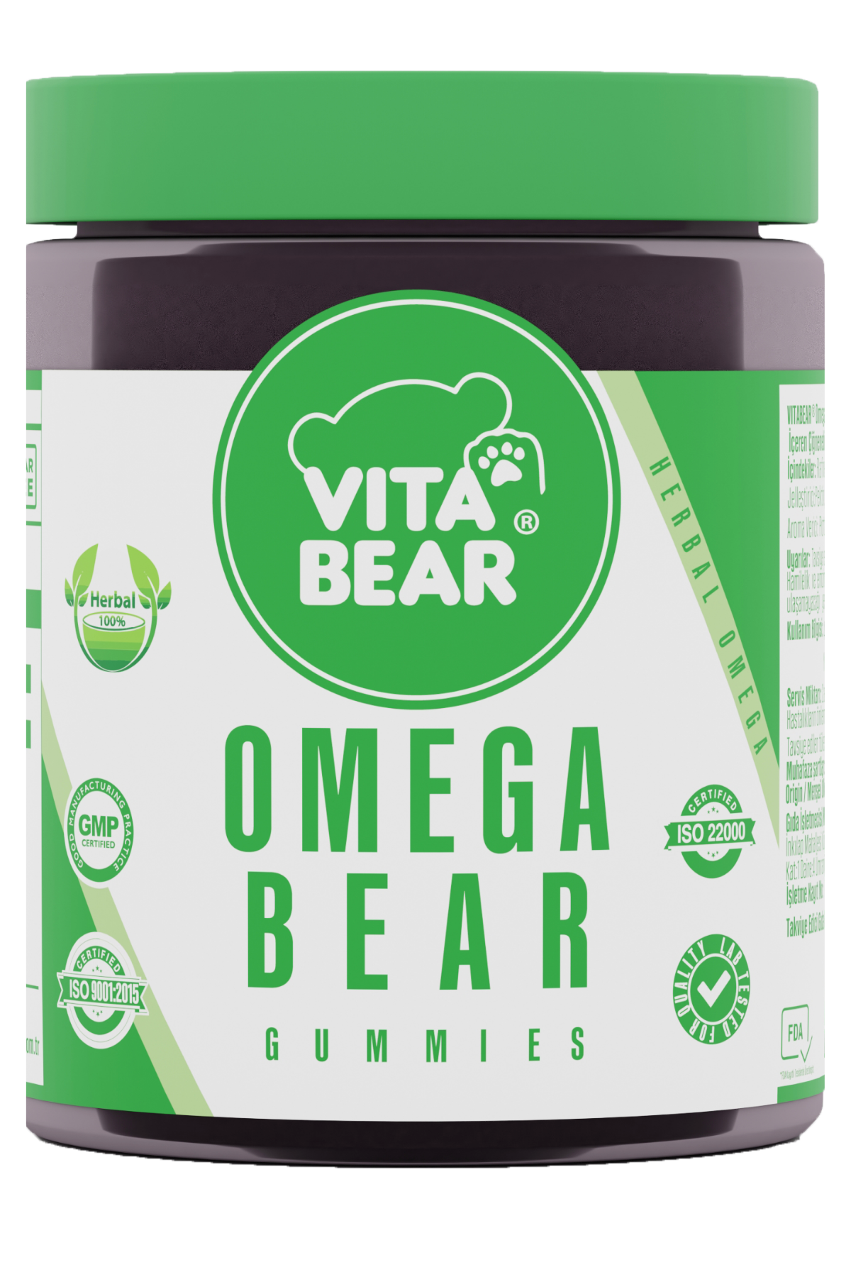 Vita Bear Omega Bear Bitkisel Omega Desteği